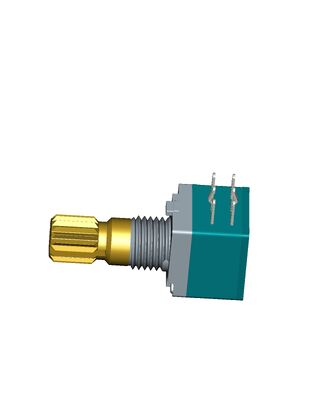 300Ω-3MKΩ Resistance Rotary Potentiometer Single Gang Metal Shaft Component for Electronic Instrumentation and Automation
